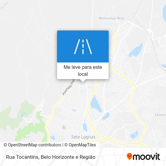 Rua Tocantins mapa