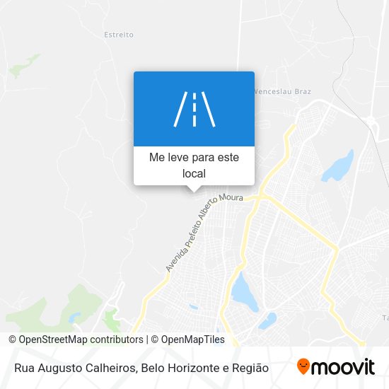 Rua Augusto Calheiros mapa
