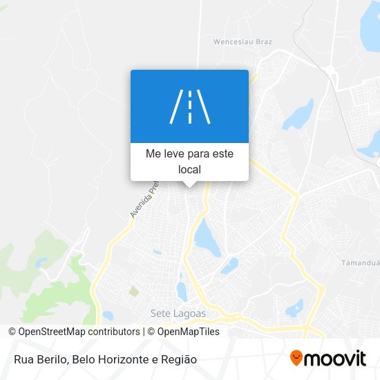 Rua Berilo mapa
