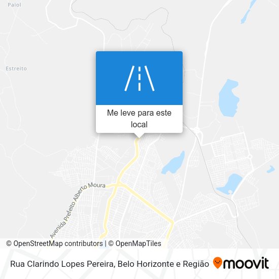 Rua Clarindo Lopes Pereira mapa