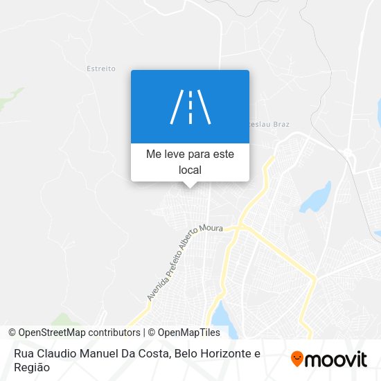 Rua Claudio Manuel Da Costa mapa