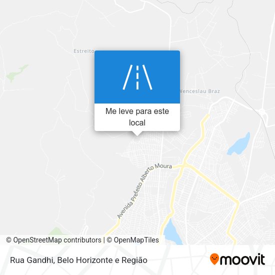 Rua Gandhi mapa