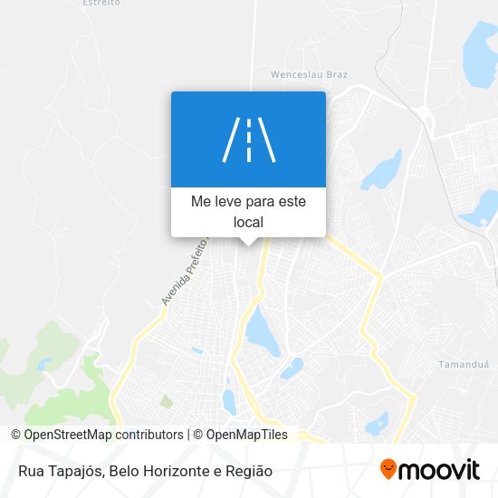 Rua Tapajós mapa