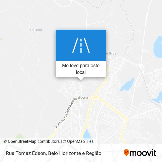 Rua Tomaz Edson mapa