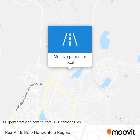 Rua A 18 mapa