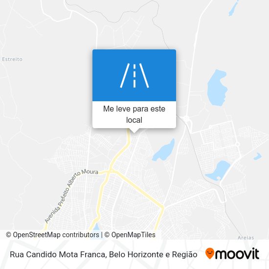 Rua Candido Mota Franca mapa