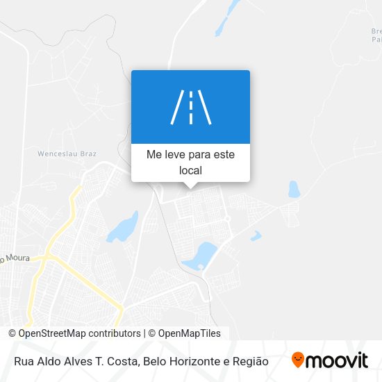Rua Aldo Alves T. Costa mapa