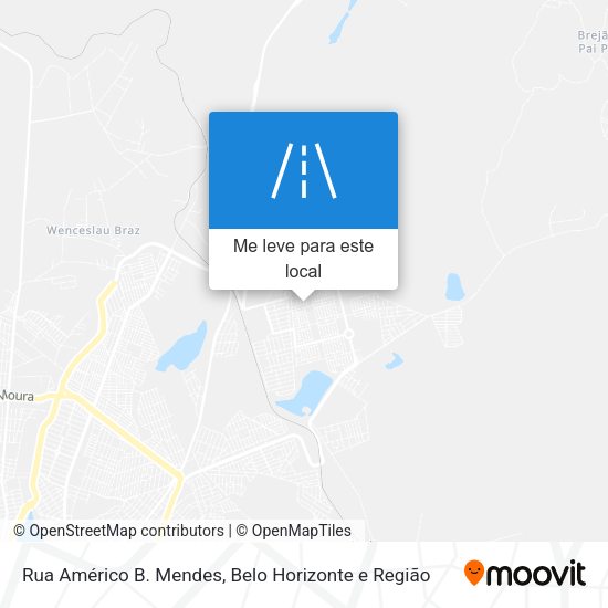 Rua Américo B. Mendes mapa