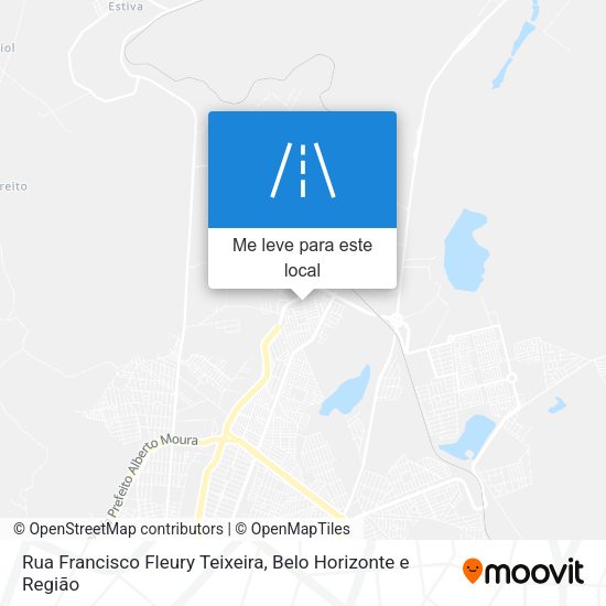 Rua Francisco Fleury Teixeira mapa