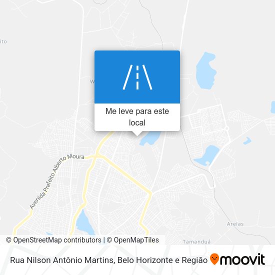 Rua Nilson Antônio Martins mapa