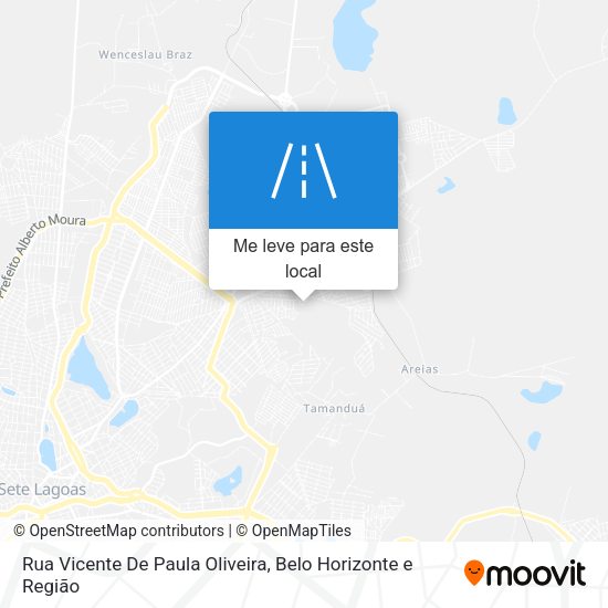 Rua Vicente De Paula Oliveira mapa