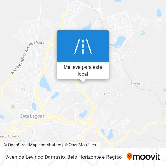 Avenida Levindo Damasio mapa