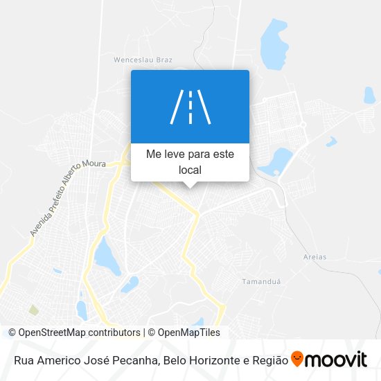 Rua Americo José Pecanha mapa