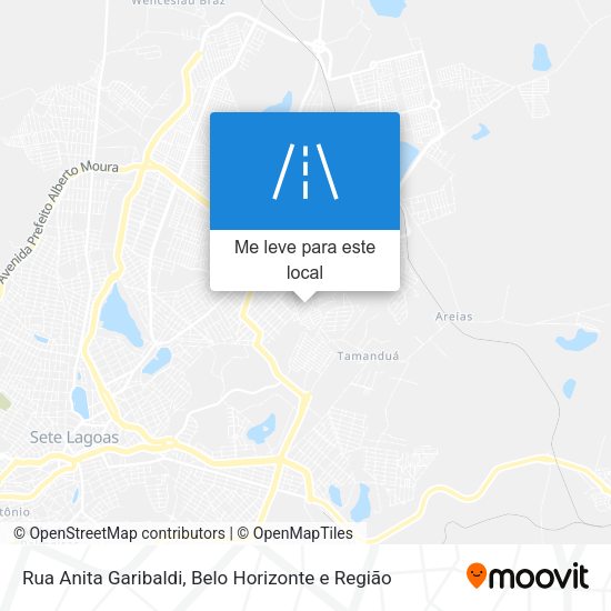 Rua Anita Garibaldi mapa