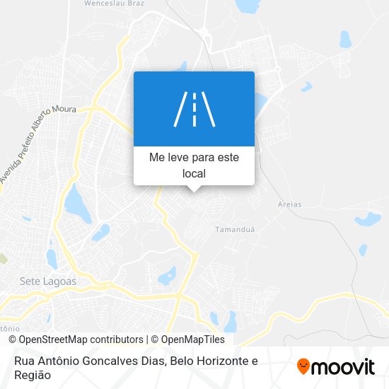 Rua Antônio Goncalves Dias mapa