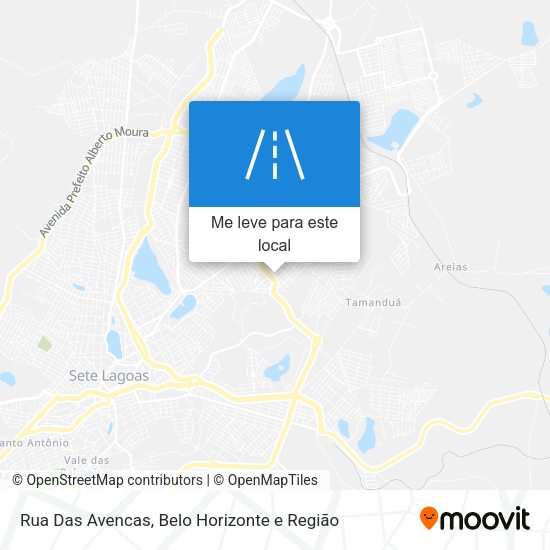 Rua Das Avencas mapa