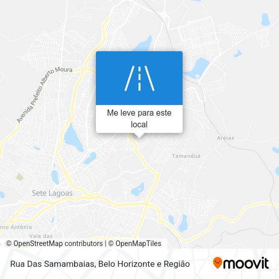 Rua Das Samambaias mapa