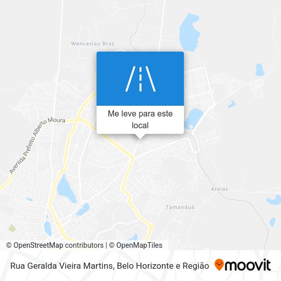 Rua Geralda Vieira Martins mapa