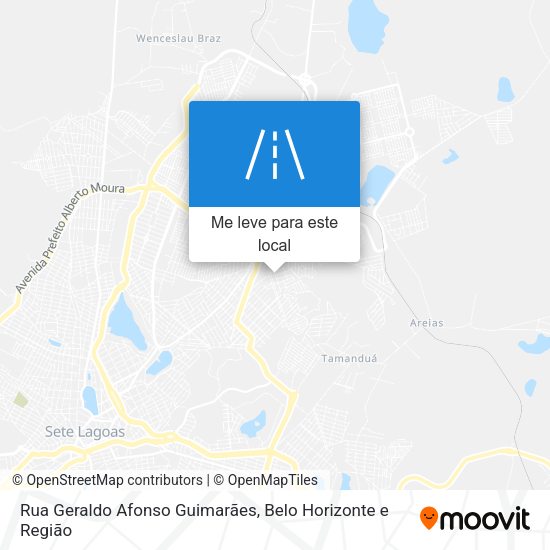 Rua Geraldo Afonso Guimarães mapa
