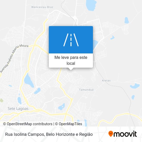 Rua Isolina Campos mapa