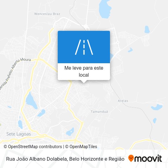 Rua João Albano Dolabela mapa
