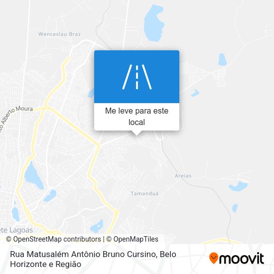 Rua Matusalém Antônio Bruno Cursino mapa
