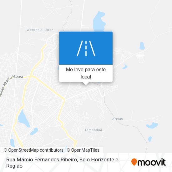 Rua Márcio Fernandes Ribeiro mapa