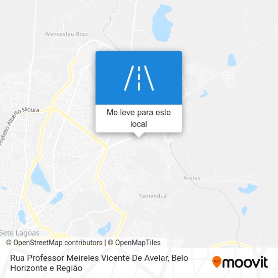Rua Professor Meireles Vicente De Avelar mapa
