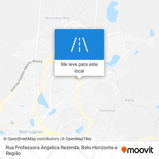 Rua Professora Angelica Rezende mapa