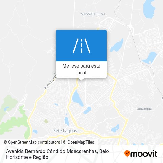 Avenida Bernardo Cândido Mascarenhas mapa