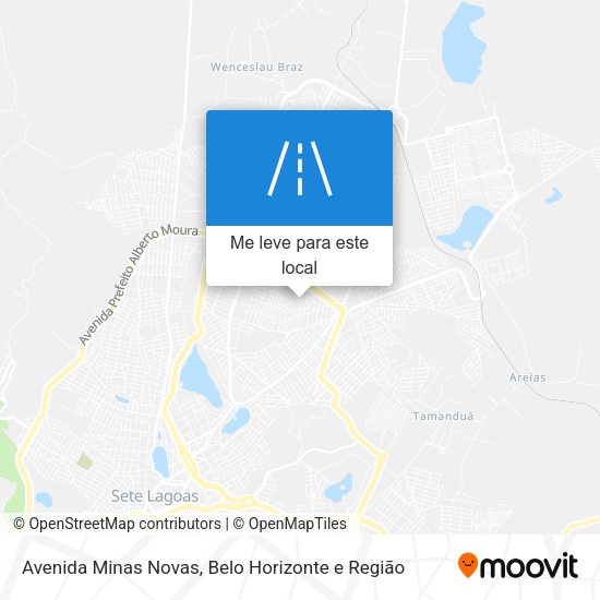 Avenida Minas Novas mapa