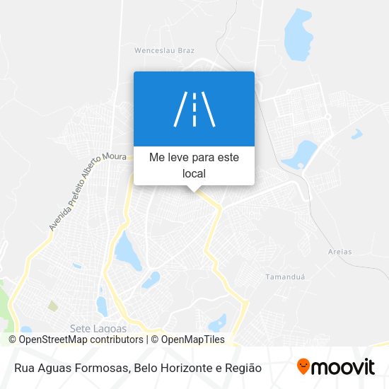 Rua Aguas Formosas mapa