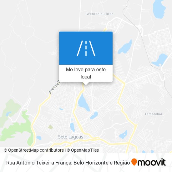 Rua Antônio Teixeira França mapa