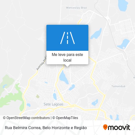Rua Belmira Correa mapa