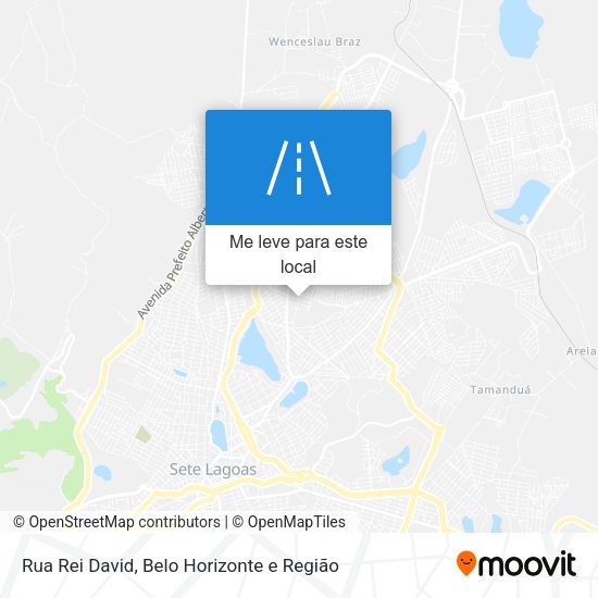 Rua Rei David mapa