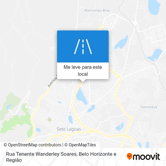 Rua Tenente Wanderley Soares mapa