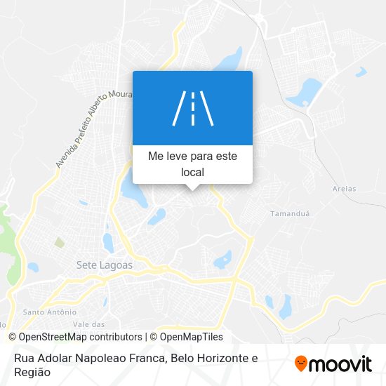 Rua Adolar Napoleao Franca mapa