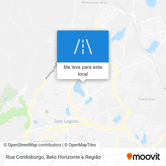 Rua Cordisburgo mapa