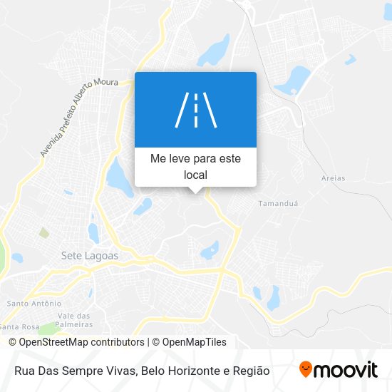 Rua Das Sempre Vivas mapa