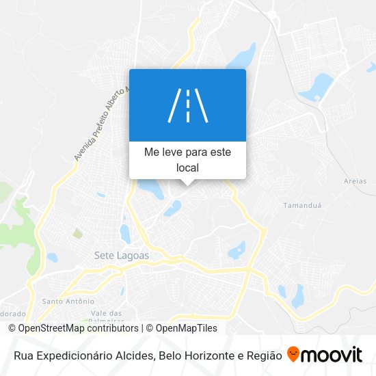 Rua Expedicionário Alcides mapa