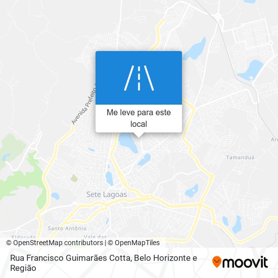 Rua Francisco Guimarães Cotta mapa