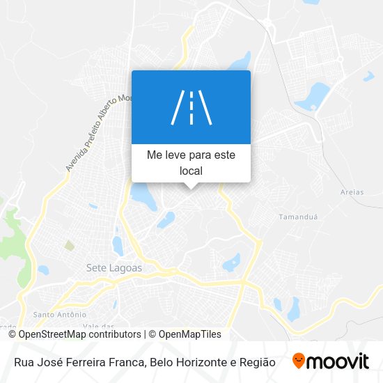 Rua José Ferreira Franca mapa
