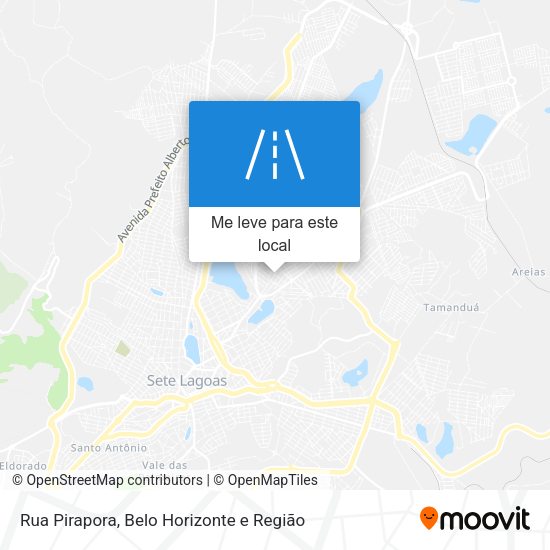 Rua Pirapora mapa