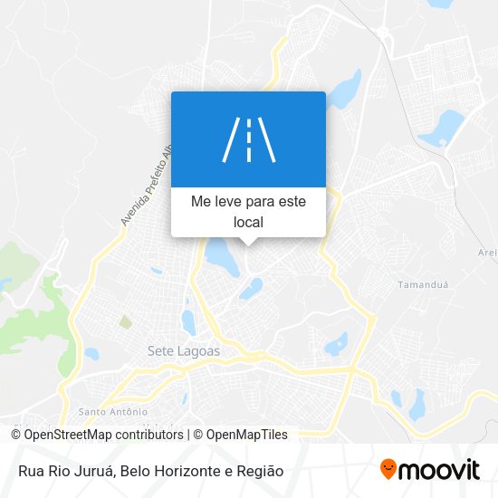 Rua Rio Juruá mapa