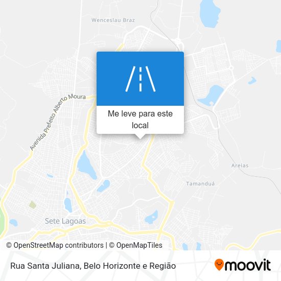 Rua Santa Juliana mapa