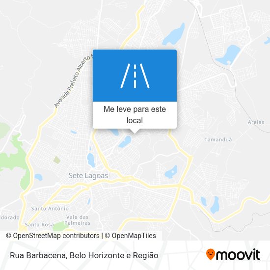 Rua Barbacena mapa