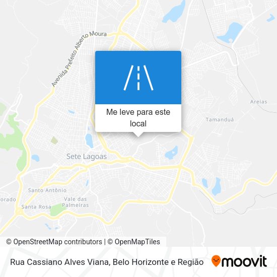 Rua Cassiano Alves Viana mapa
