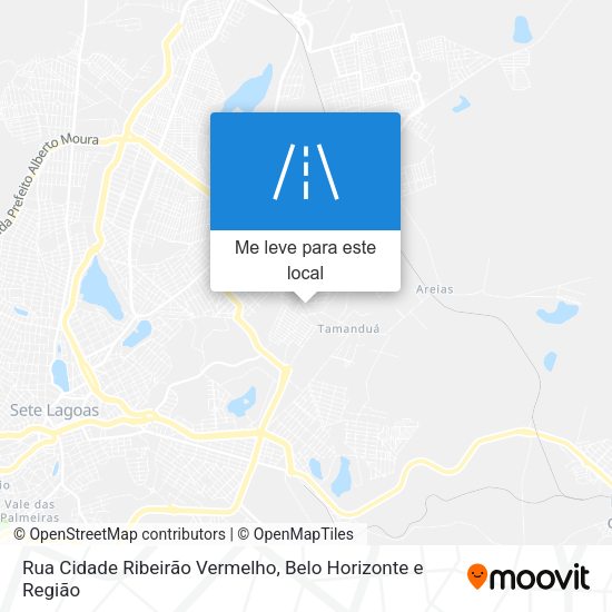 Rua Cidade Ribeirão Vermelho mapa