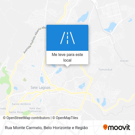 Rua Monte Carmelo mapa