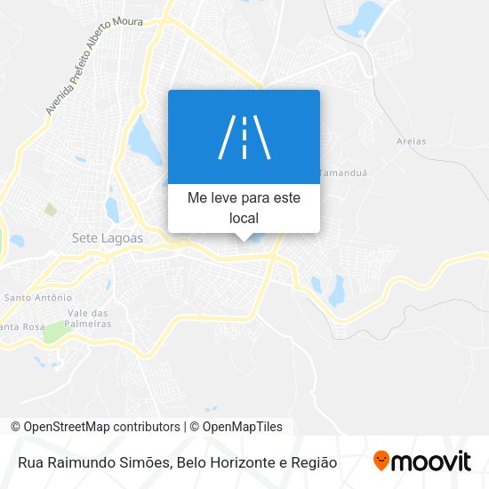 Rua Raimundo Simões mapa